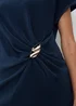Navy Plisse Longline Co Ord Top - 8 Image 3