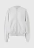 Grey Collar Seam Zip Up Sweatshirt - XS Image 1