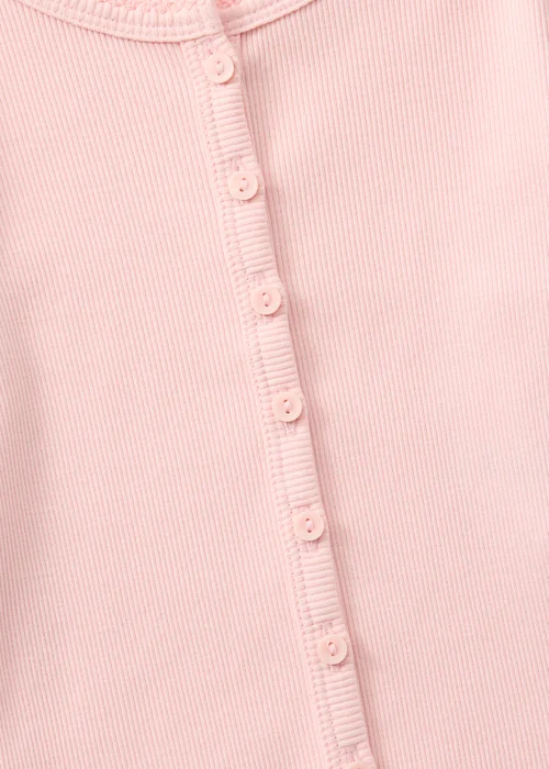Girls Pink Button T-Shirt (7-15yrs) - 14 Yrs Image 2