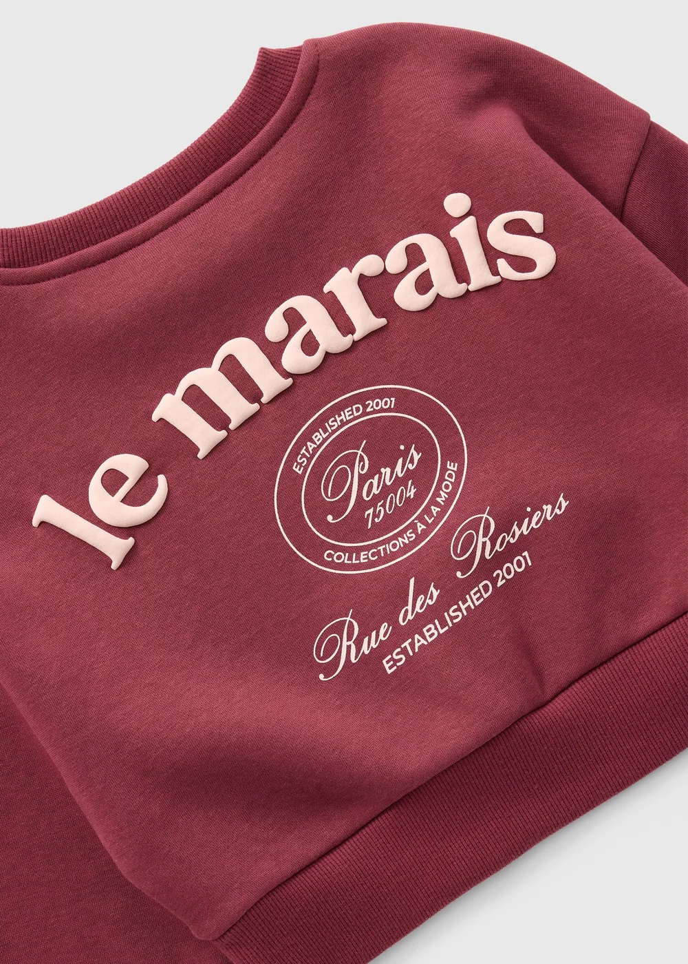 Girls Burgundy Le Marais Co Ord Sweatshirt (7-15yrs) - 7 Yrs Image 2