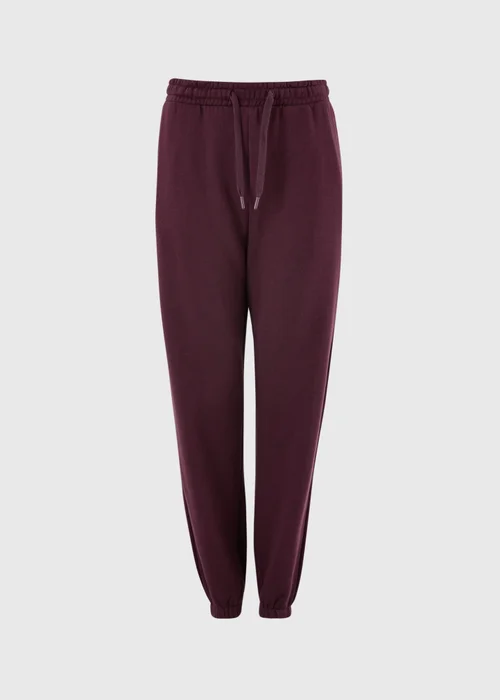 Burgundy Tapered Jogging Bottoms - XS Image 5