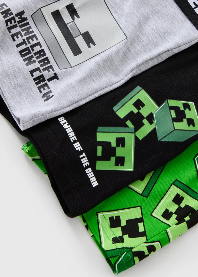 3 Pack Minecraft Boys Boxers (4-13yrs)