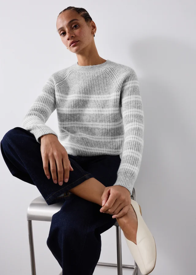 Grey Striped Jumper