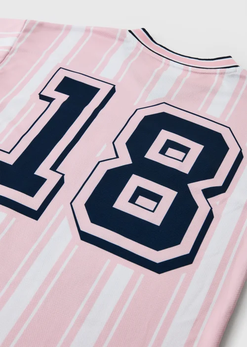 Girls Pink Stripe Santa Monica T-Shirt (7-15yrs) - 7 Yrs Image 2