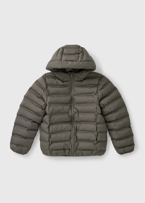 Boys Khaki Padded Showerproof Coat (7-15yrs) - 7 Yrs Image 1