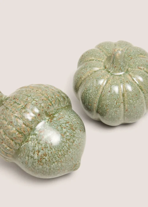 Green Pumpkin & Acorn Ornaments Image 2