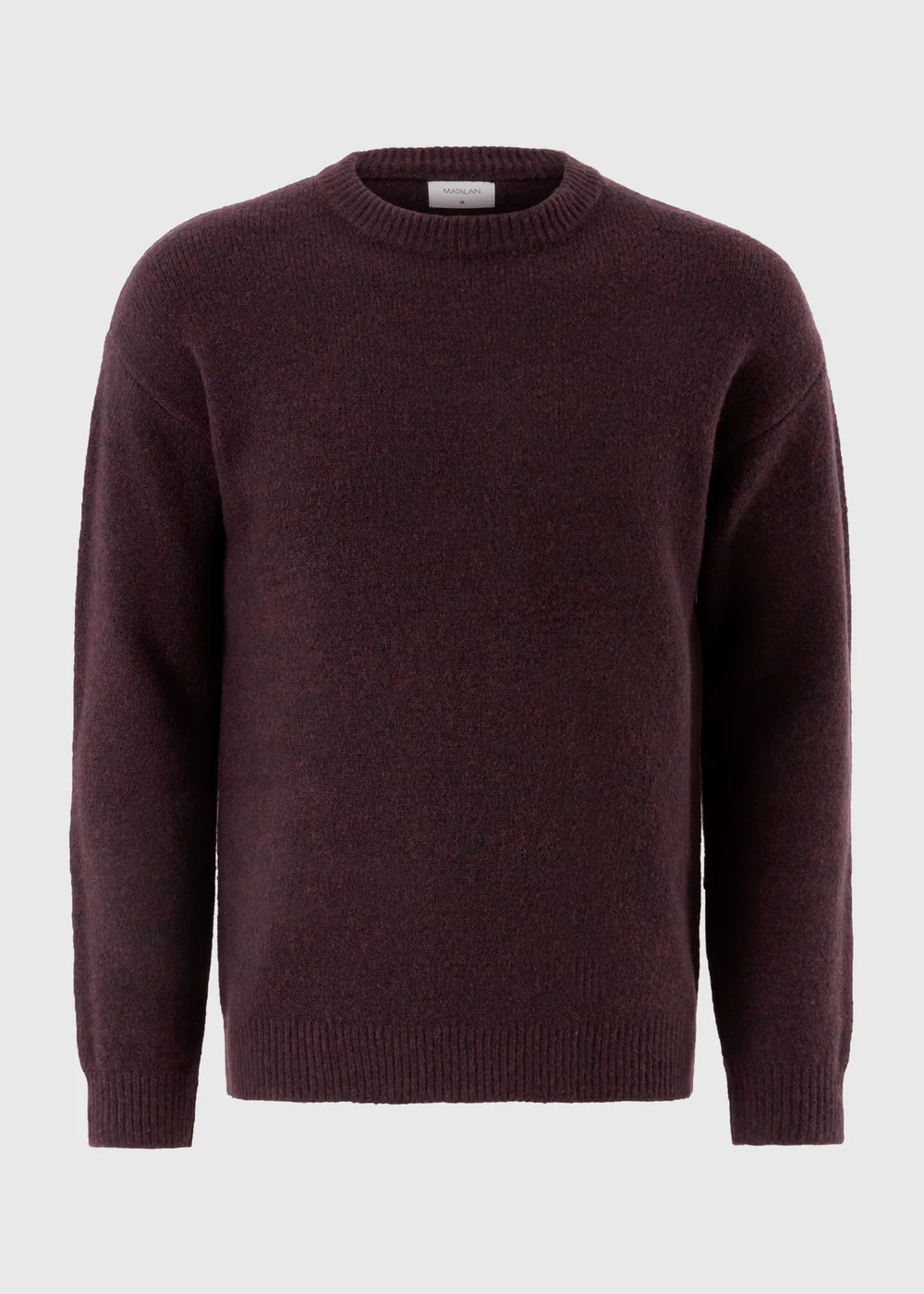 Burgundy Cosy Crew Neck Jumper - S Image 1