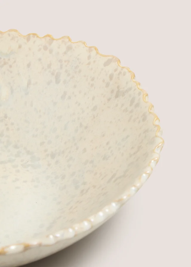 Cream Large Decorative Bowl