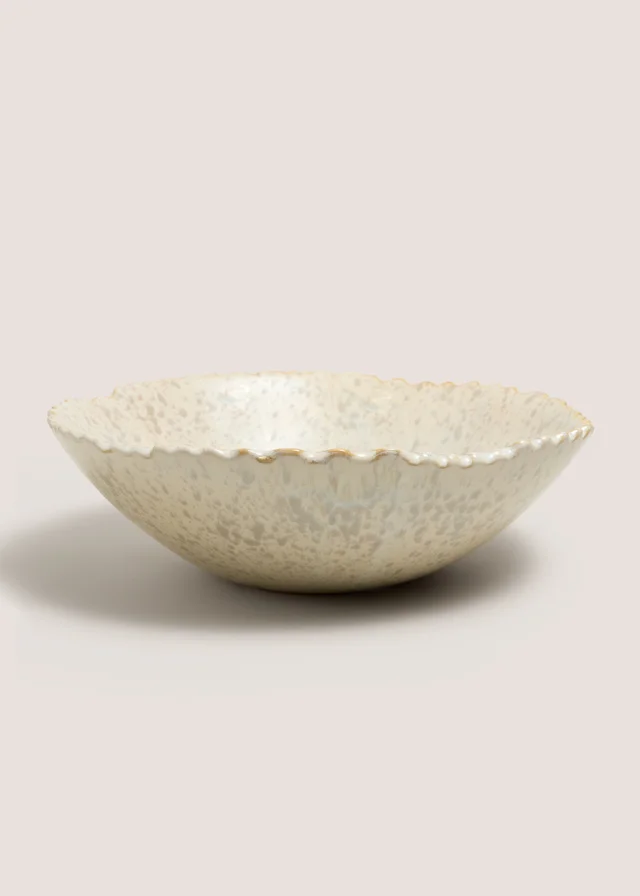 Cream Large Decorative Bowl