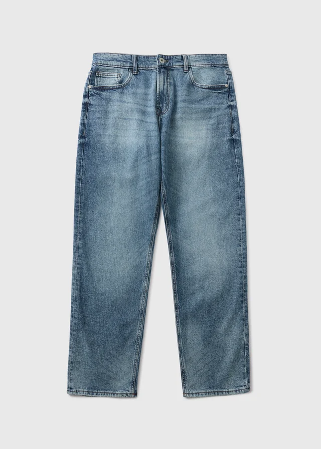 Vintage Light Wash Straight Leg Jeans