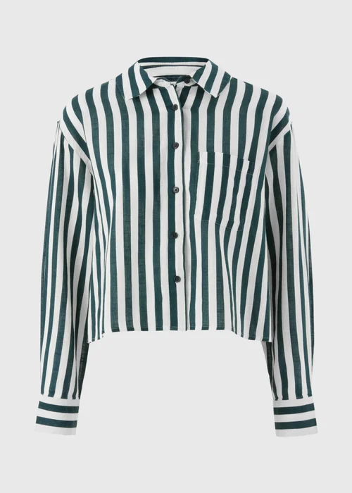 Green Stripe Beach Shirt - M Image 3
