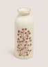 Cream Autumn Floral Tall Vase Image 1
