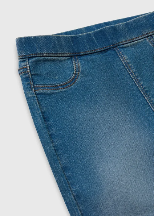 Girls Blue Mid Wash Jeggings (1-8yrs) - 1-1.5 Yrs Image 2