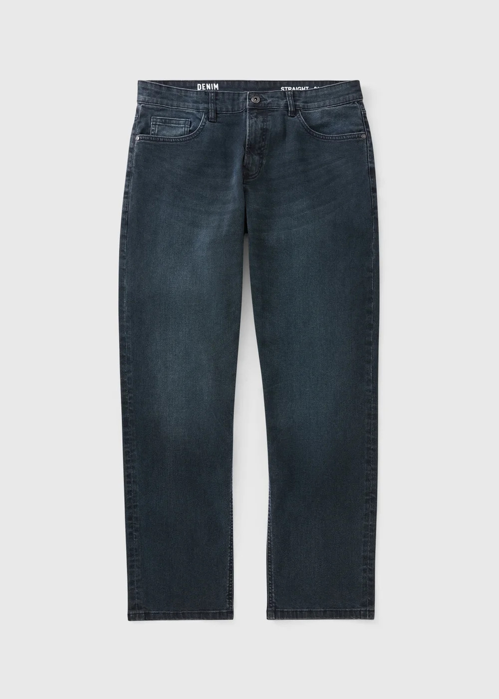 Blue Black Straight Leg Jeans - 30 R Image 4