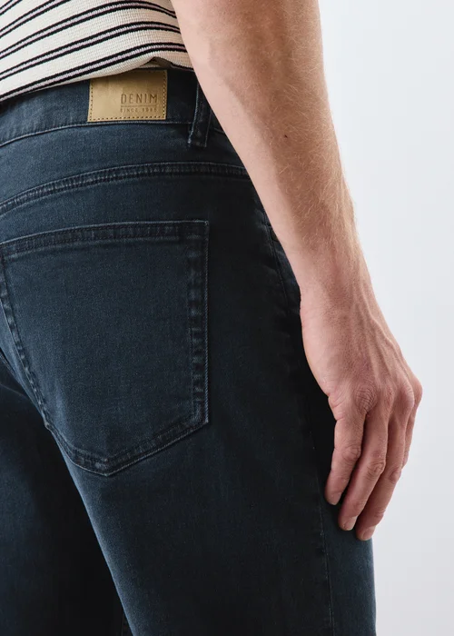Blue Black Straight Leg Jeans - 30 R Image 2