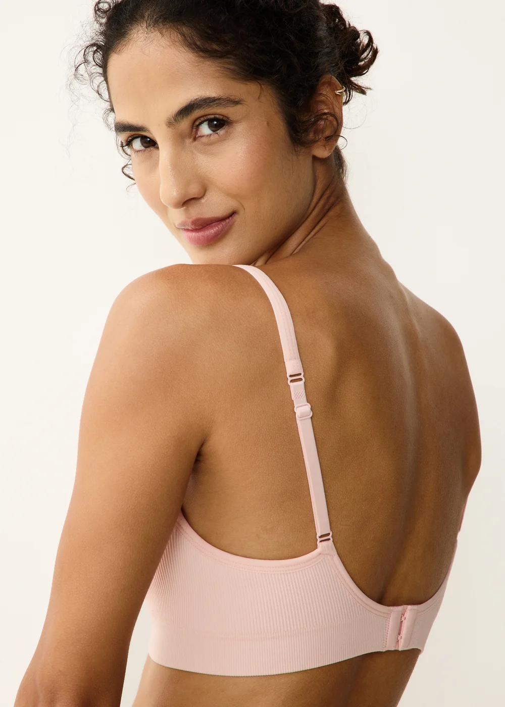 2 Pack Pink Seam Free Moulded Bras - S Image 3