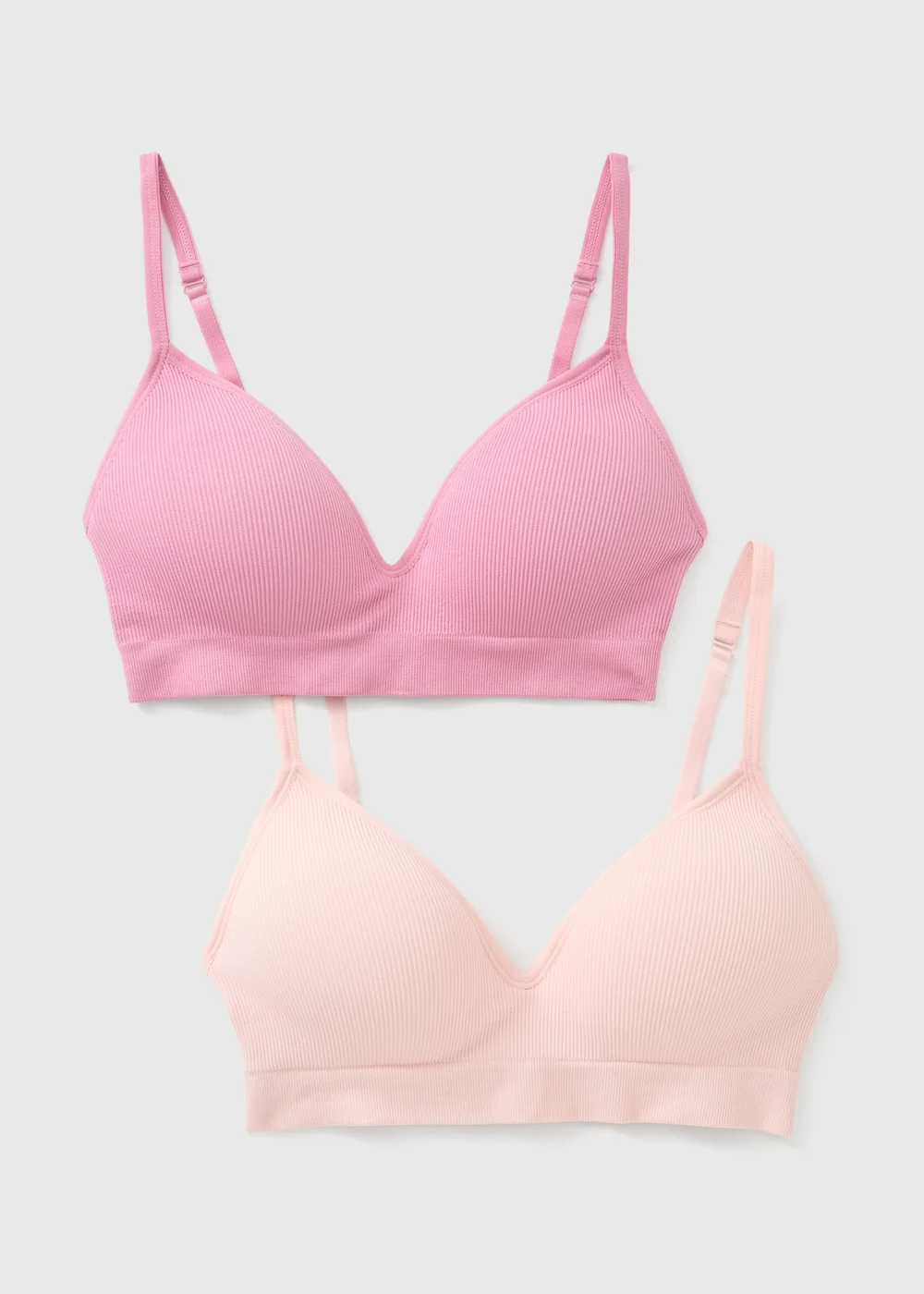 2 Pack Pink Seam Free Moulded Bras - S Image 4