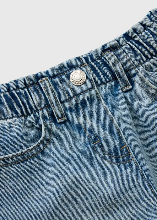 Girls Mid Blue Wide Leg Jeans (1-8yrs) - 1-1.5 Yrs Image 2