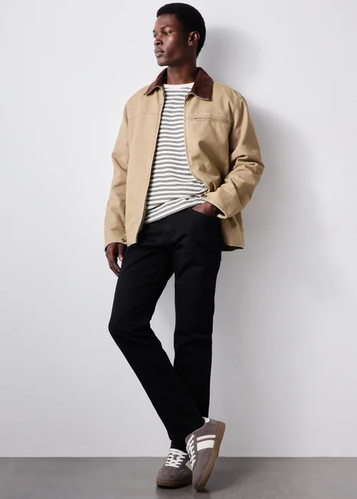 Black Comfort Slim Fit Jeans - 30 R Image 2