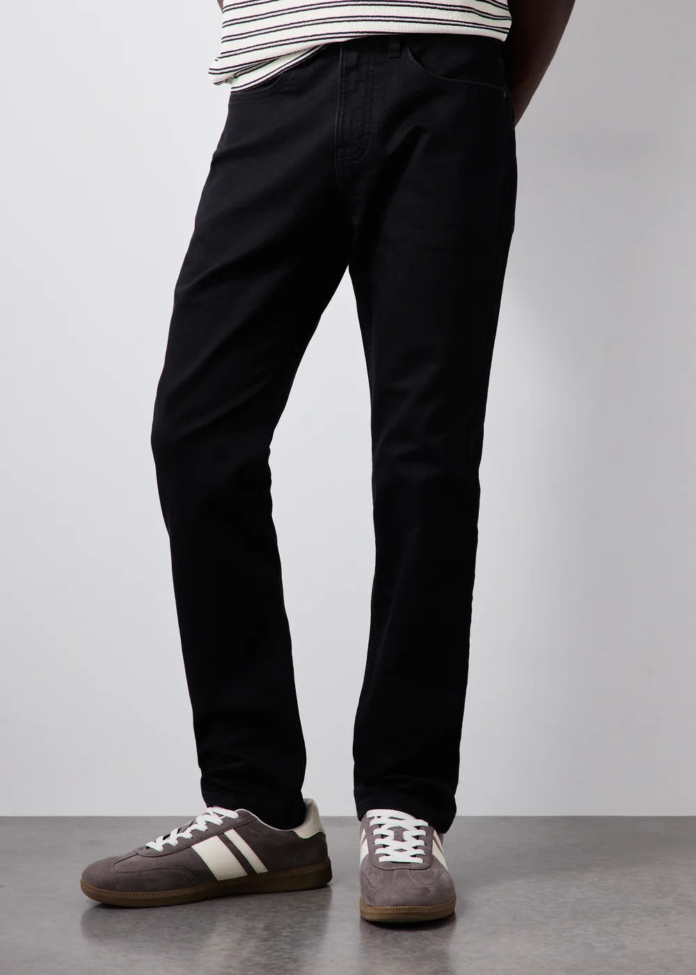 Black Comfort Slim Fit Jeans - 30 R Image 3