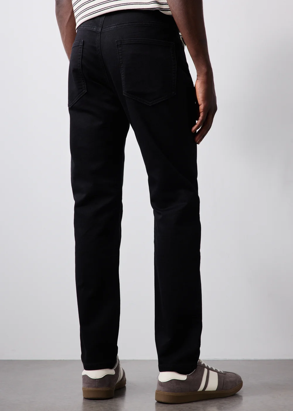 Black Comfort Slim Fit Jeans - 30 R Image 4