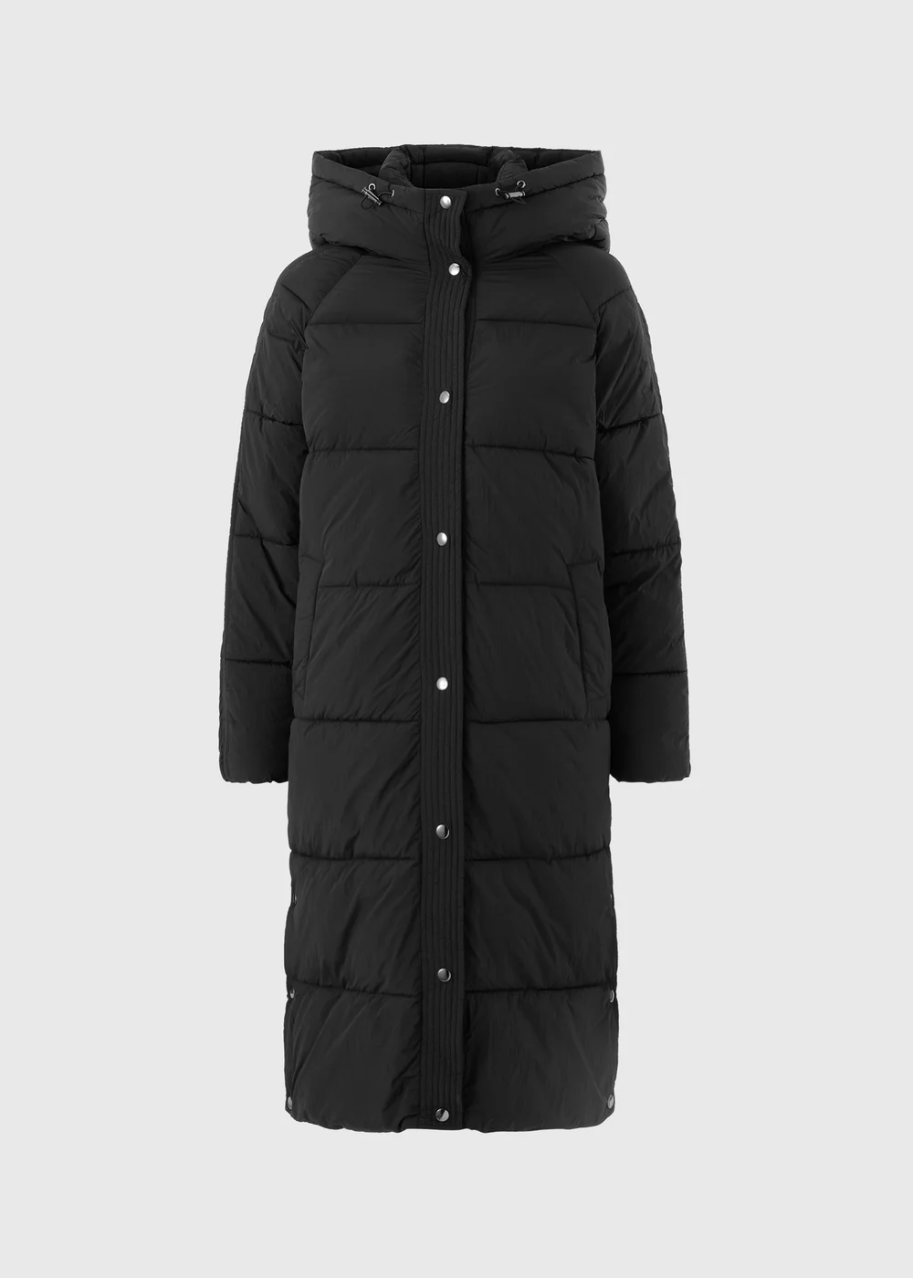 Black Long Padded Coat - 2XL Image 1