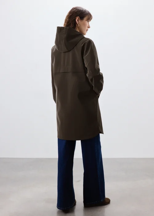Chocolate Rubberised Rain Coat - 26 Image 3
