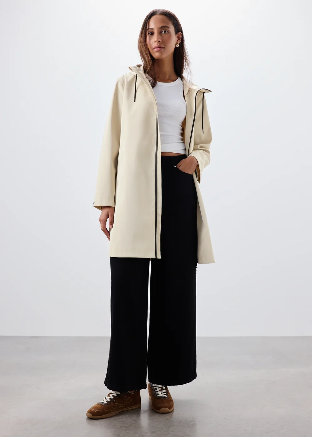 Stone Rubberised Rain Coat - 26 Image 1