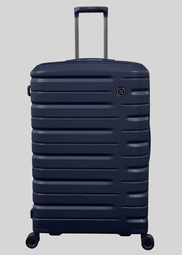 IT Luggage Navy Hard Shell Suitcase