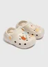 Kids Taupe Pumpkin Lined Clogs (Younger 4/5 - 12/13) - 4-5 Infants Image 1