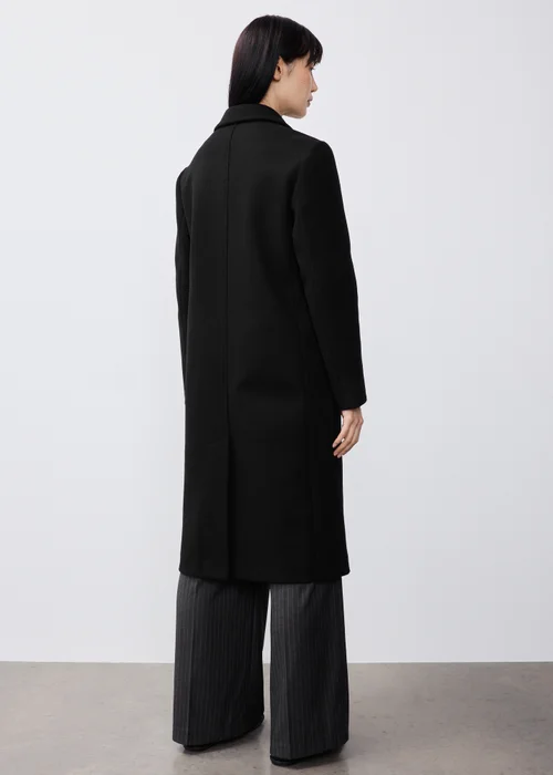 Black Tailored Coat - 8 Image 2