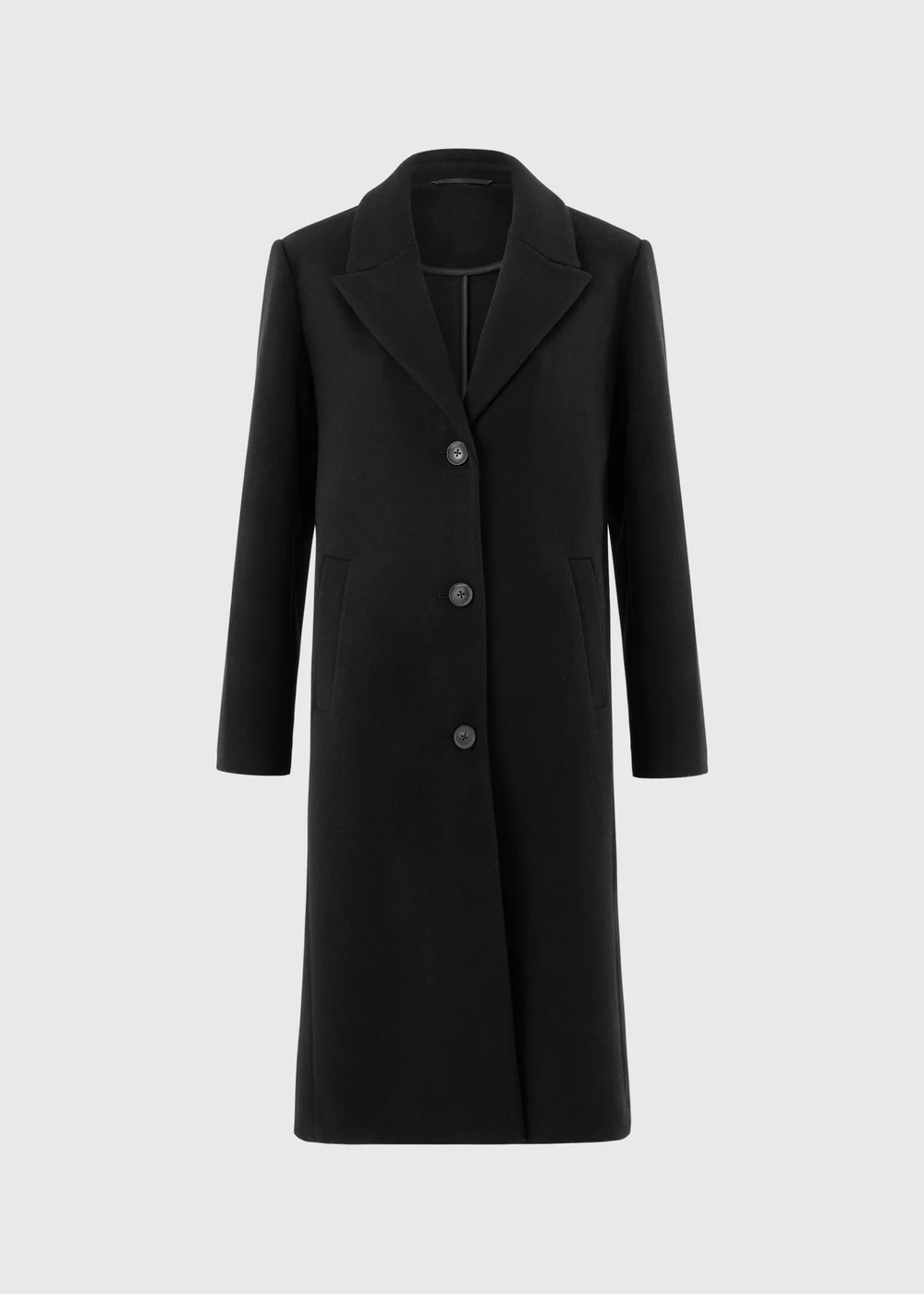 Black Tailored Coat - 8 Image 5