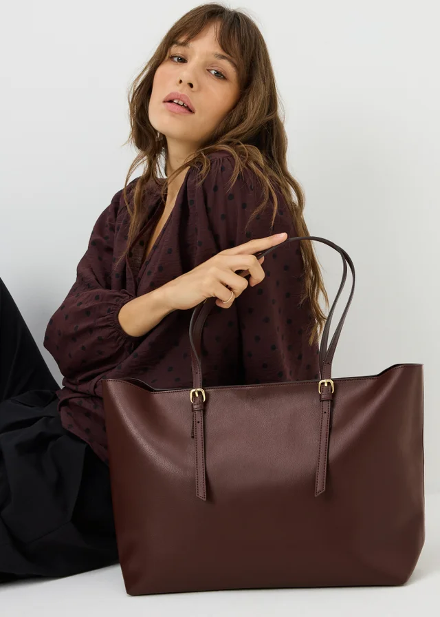 Burgundy Tote Bag