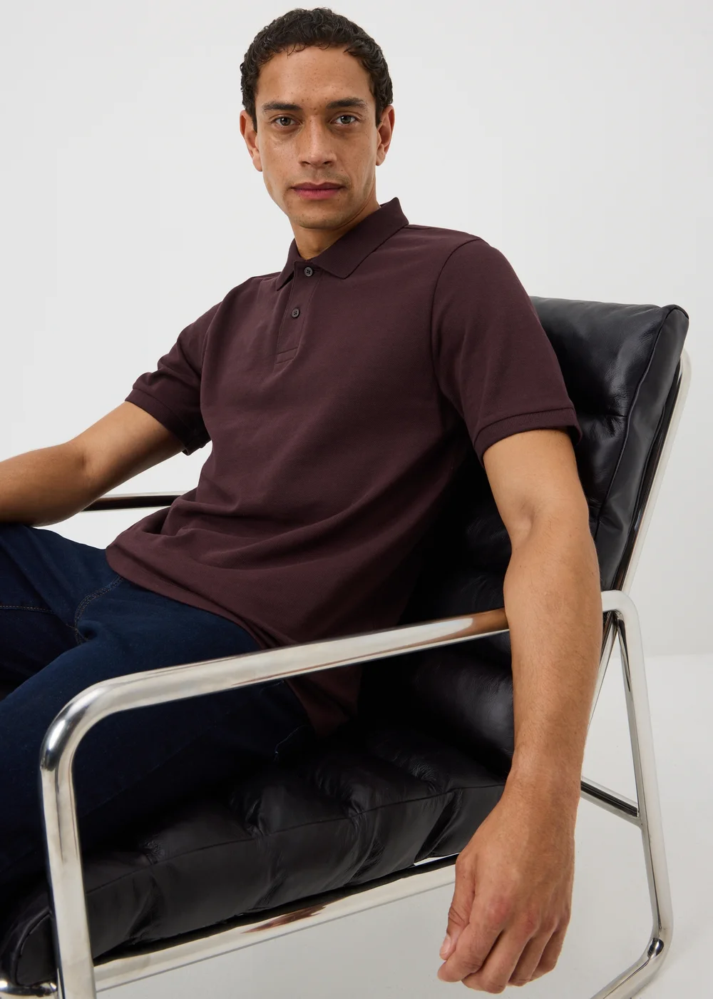 Burgundy Polo Shirt - XS Image 1