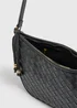 Black Weave Crossbody Bag - One Size Image 4
