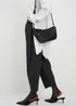 Black Weave Crossbody Bag - One Size Image 2