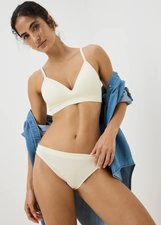 3 Pack Blue Seam Free High Leg Knickers
