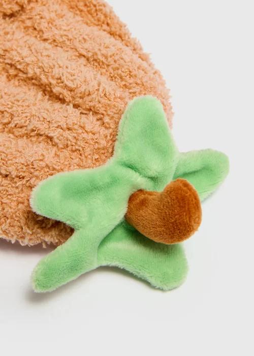 Baby Orange Pumpkin Hat (0-24mths) - Up to 1 Month Image 2