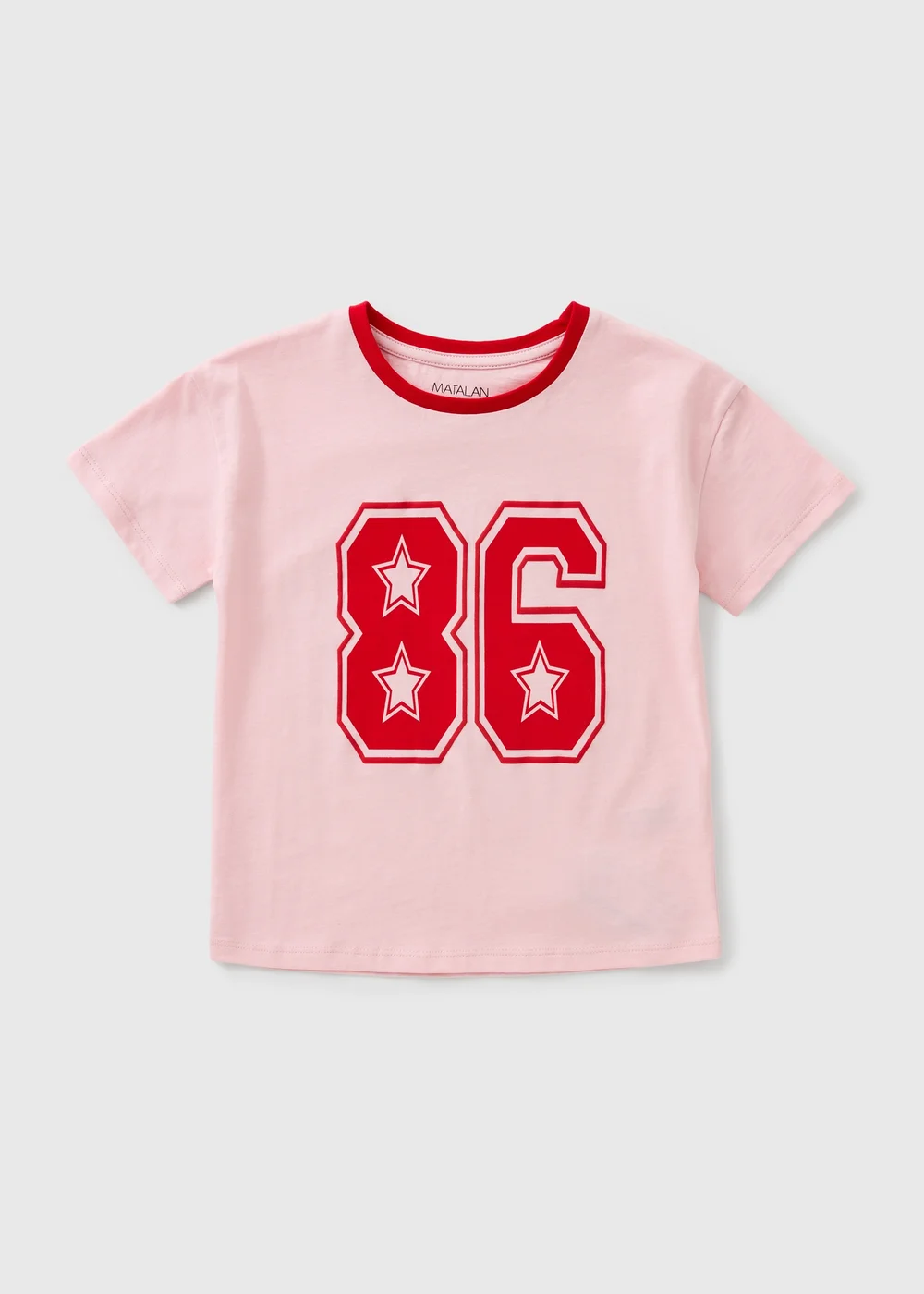 Girls Pink 86 Varsity T-Shirt (7-15yrs) - 7 Yrs Image 1