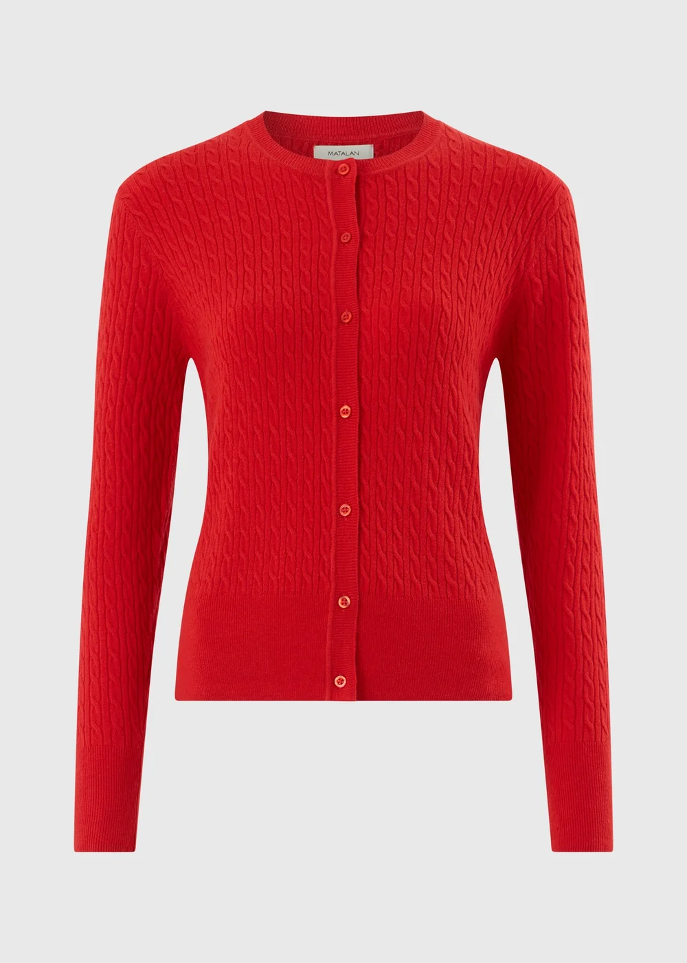Red Babycable Cardigan - 8 Image 4