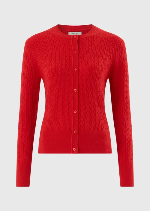 Red Babycable Cardigan - 8 Image 4