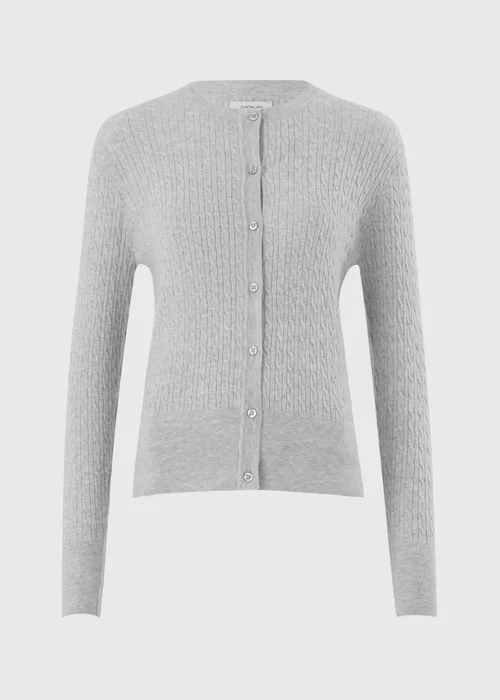Grey Button Through Cardigan - 8 Image 3