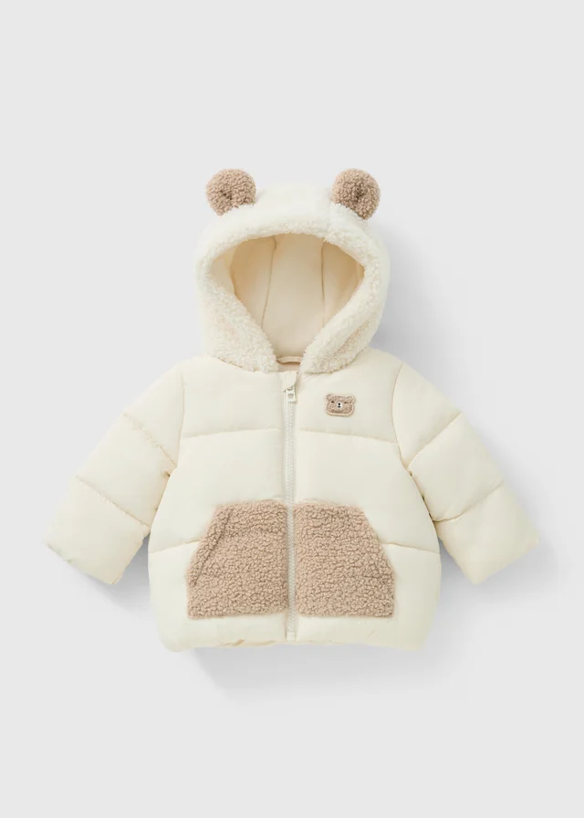 Baby Cream Bear Coat (0-23mths)