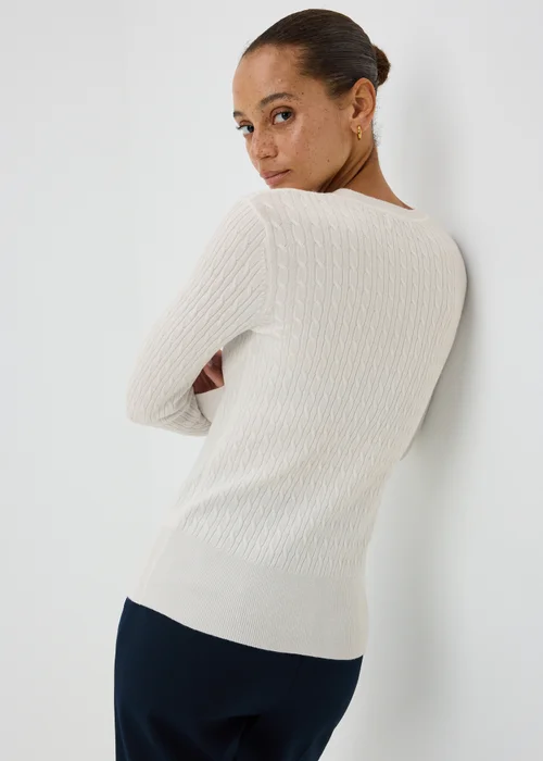 Cream Babycable Knit Jumper - 8 Image 2