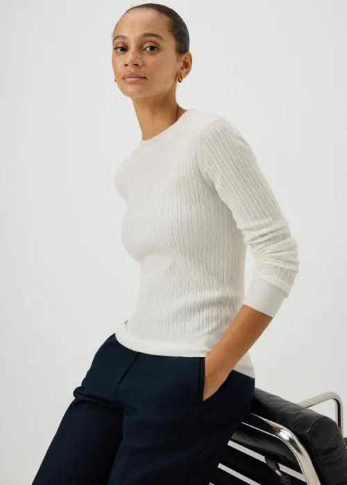 Cream Babycable Knit Jumper - 8 Image 1