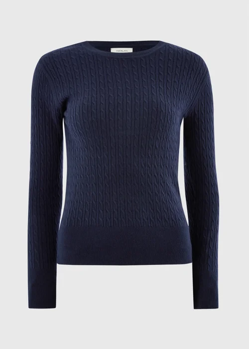 Navy Baby Cable Knit Jumper - 8 Image 3