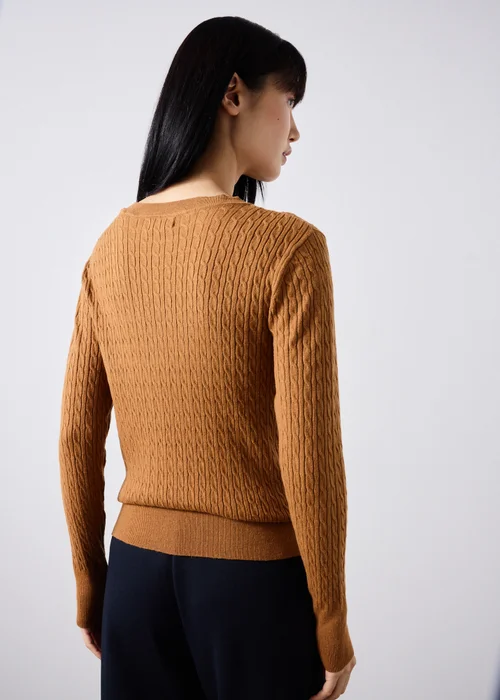 Tan Baby Cable Jumper - 8 Image 2