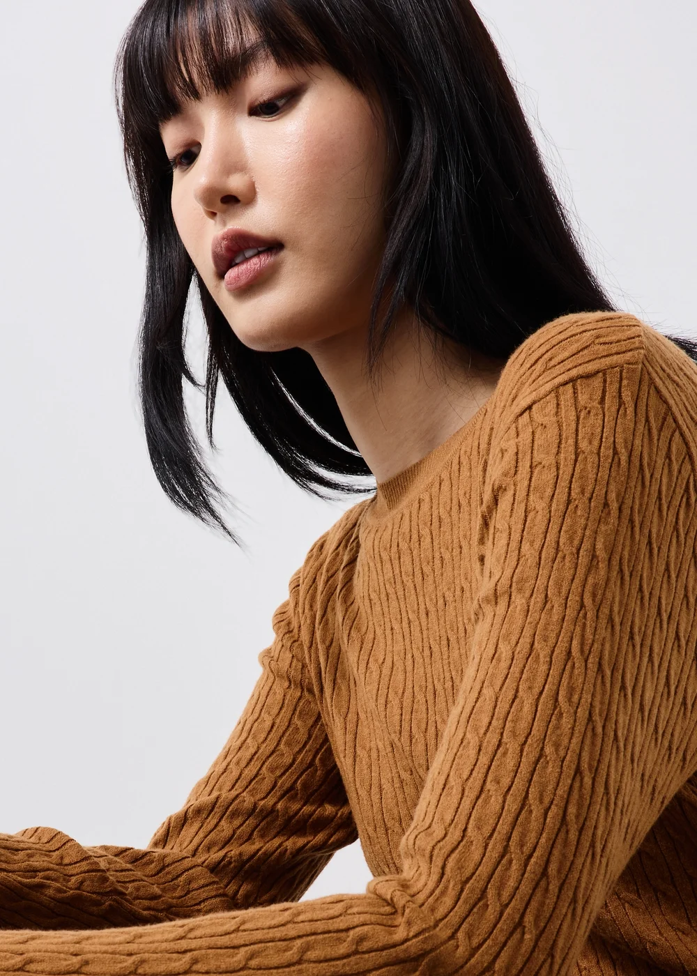 Tan Baby Cable Jumper - 8 Image 3