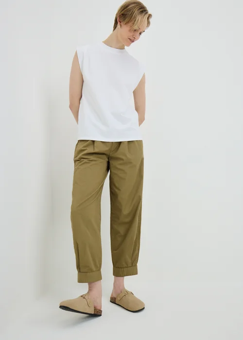 Olive Cuffed Trousers - 22 Image 1