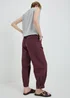 Burgundy Cuffed Trousers - 8 Image 2